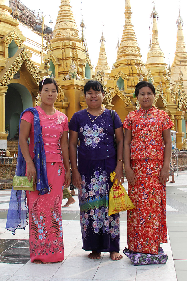 Trio of Burmese Beauties | Yangon, Myanmar
