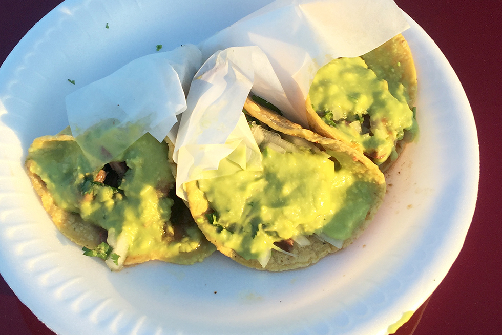 Carne asada tacos from Tire Shop Taqueria | Los Angeles, California