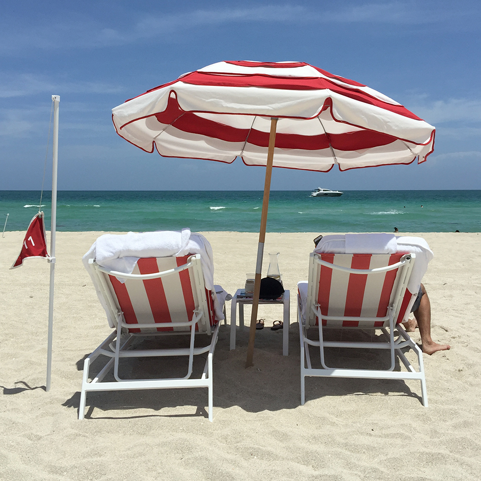 Hotel Faena beach cabana | Miami, Florida