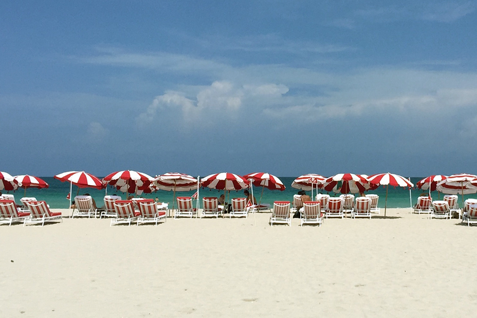 Fauna Hotel's beach cabanas | Miami, Florida