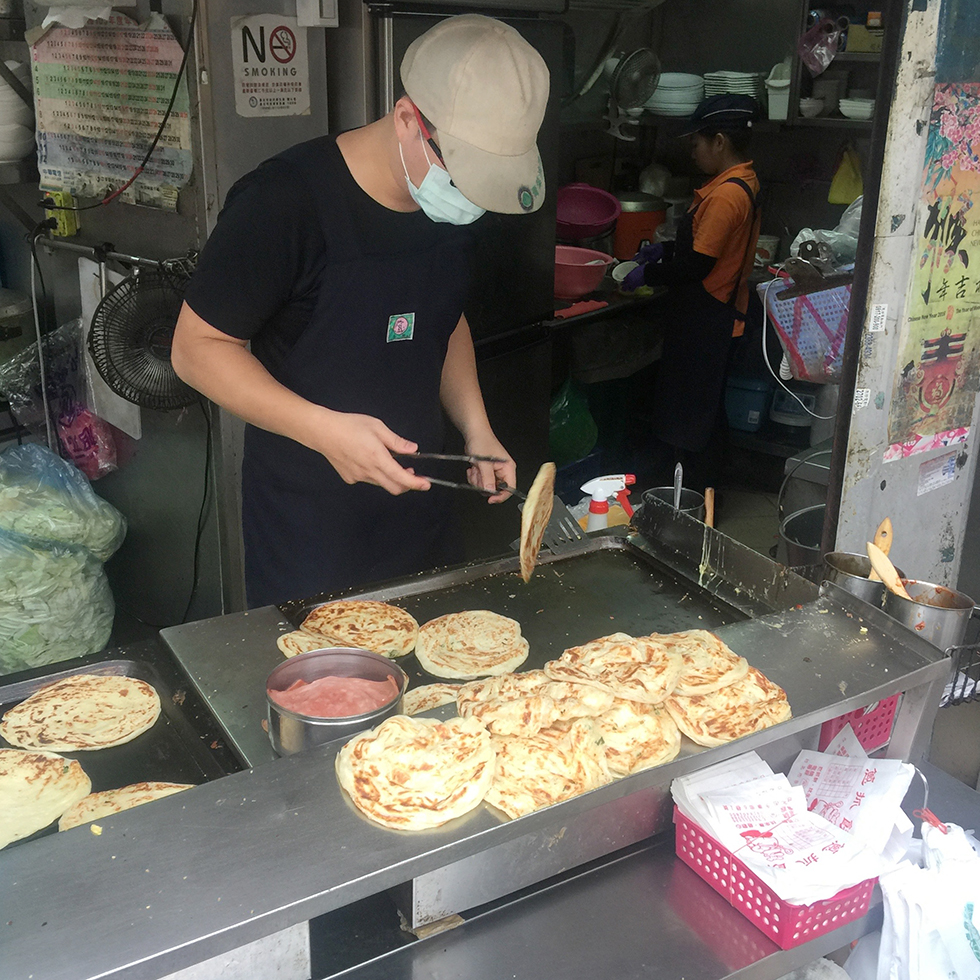 Tianjin Scallion Flaky Pancake stall | Taiwan, Taipei